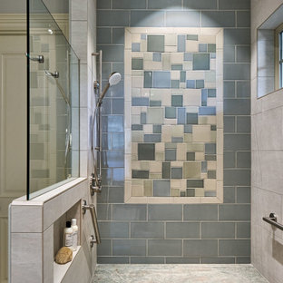 75+ Landhausstil Badezimmer mit Granit-Waschbecken/Waschtisch Ideen