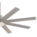 Minka Aire - Slipstream LED - 65" Ceiling Fan, Brushed Nickel Wet - Stylish and bold. Make an illuminating statement with this fixture. An ideal lighting fixture for your home.&nbsp