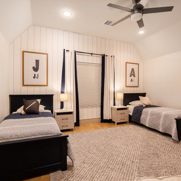Kids shared sports bedroom