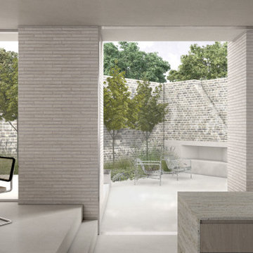 Cemetery House: Warm minimal house renovation and extension, London