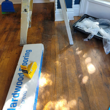 floor and stairway rehab in historical home