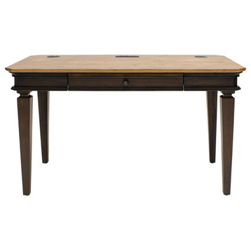 Executive Writing Desk, Writing Table, Office Desk, Brown