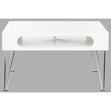 Tilly Coffee Table White/ Chrome