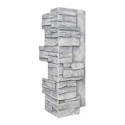 140-ALPINE DEEP STACKED CORNER 24"H X 9"W X 1 1/2"D - Wall Panels