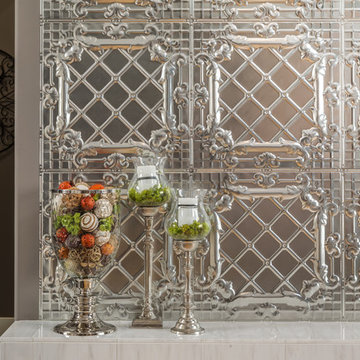 Pressed tin walls