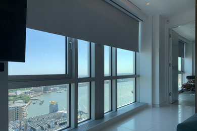 Concealed Electric Blinds Fitted in Canary Wharf, London