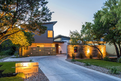 Minimalist two-story exterior home photo in Austin