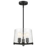 Designers Fountain - Designers Fountain 95831-MB Matteson - Three Light Pendant - Warranty: 1 Year  Canopy IncludMatteson Three Light Matte Black Clear Se *UL Approved: YES Energy Star Qualified: n/a ADA Certified: n/a  *Number of Lights: Lamp: 3-*Wattage:60w Medium Base bulb(s) *Bulb Included:No *Bulb Type:Medium Base *Finish Type:Matte Black