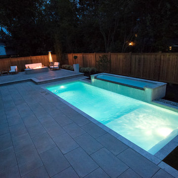 Contemporary backyard in Beaconsfield