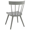 Side Dining Chair, Gray, Wood, Modern, Kitchen Cafe Bistro Hospitality