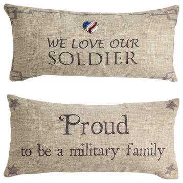 Military Soldier Reversible  Pillow Cover