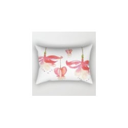 Bleeding Hearts Lumbar Throw Pillow - Decorative Pillows