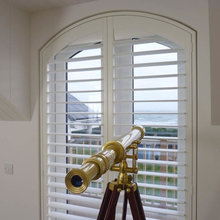 Plantation Shutters White With Curtains Pictures