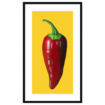Chili Pepper by Sarah Thompsonengels Framed Wall Art 24 x 41