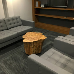 Salvaged Log Round Coffee Tables - Coffee And Accent Tables