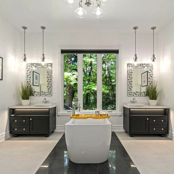 Master Bathroom Ensuite, Overview | Hidden in the Hills