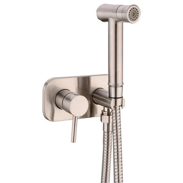 Wasser™ Brass Handheld Toilet Spray, Brushed Nickel