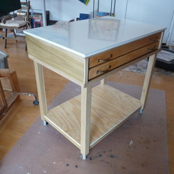 Rolling Painter's Cart - Utility Carts