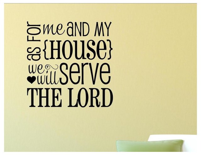 As For Me And My House We Will Serve The Lord Wall Decor Stickers As For Me And My House We Will Serve The Lord Wall Decor Stickers