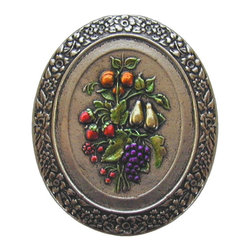 Inviting Home Inc. - Fruit Bouquet, Hand-Tinted Bright Nickel - Cabinet And Drawer Knobs