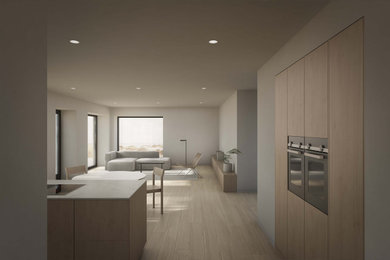 Example of a trendy living room design in Other