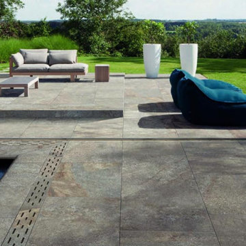 'Midlake Porfido' - stone look porcelain pavers