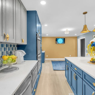 Blue & Gold Kitchen