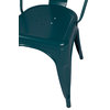 Bastille Side Chair, Dark Teal Blue, Indoor and Outdoor use