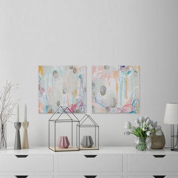 Interior Orbit V Diptych