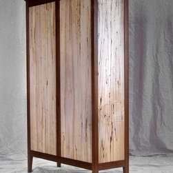 Black Walnut & Spalted Maple Bookcase - Furniture