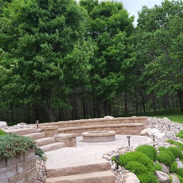 Cannon Lake Firepit Patio & Outdoor Kitchen