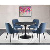 Steve Silver Colfax Side Dining Chair in Blue Fabric