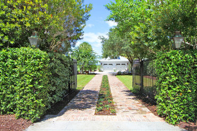 This is an example of a beach style garden in Charleston.