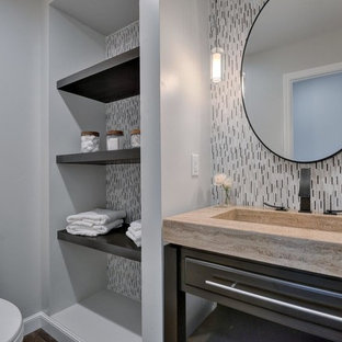 Bäder mit Glasfliesen und Laminat Ideen, Design & Bilder - Juli 2020