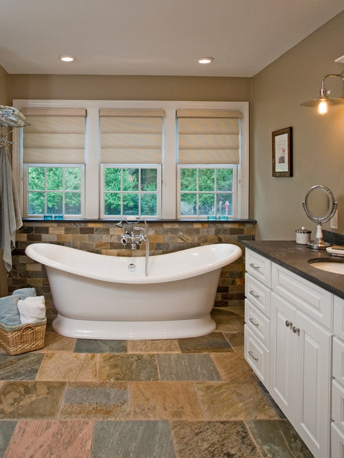 Bathroom Slate Floor Ideas, Pictures, Remodel and Decor