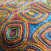 Colorful Dream, 18"x18" Art Silk Multi Color Decorative Pillows Cover