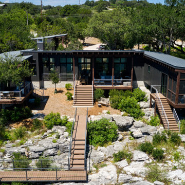 Midcentury Modern Lake House Kingsland