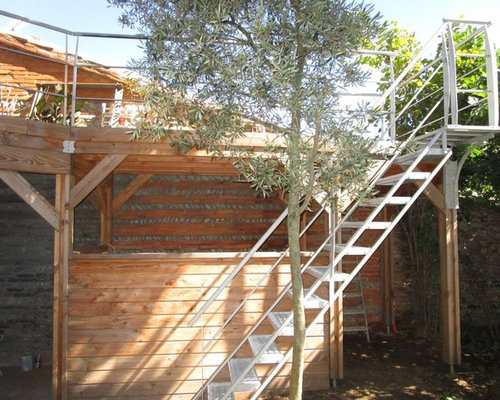 escalier exterieur bord de mer