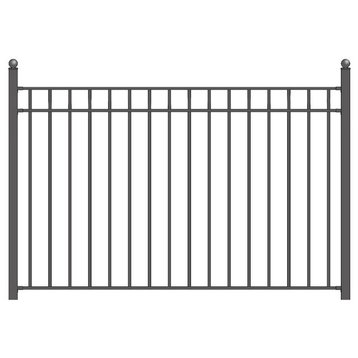 Aleko Madrid Iron Steel Fence 8'x5'
