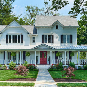 Contemporary White Farm House