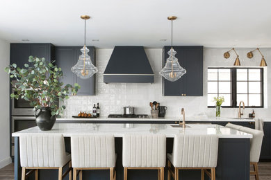 Inspiration for a transitional kitchen remodel in New York