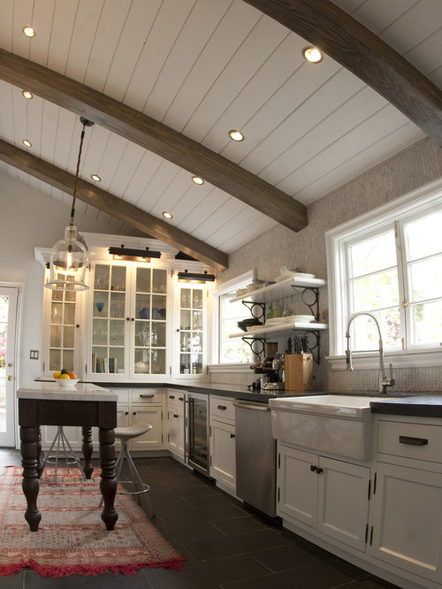 White Tongue And Groove Ceiling Houzz