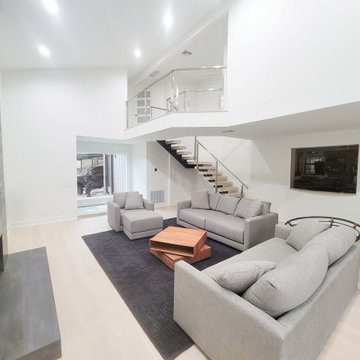 Living Room & Stairs Home Remodel - Balcones Village