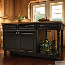 KraftMaid: Kitchen Island in Vintage Onyx - Kitchen Islands And Kitchen Carts