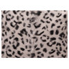 Spotted Goat Fur Pillow Grey Leopard