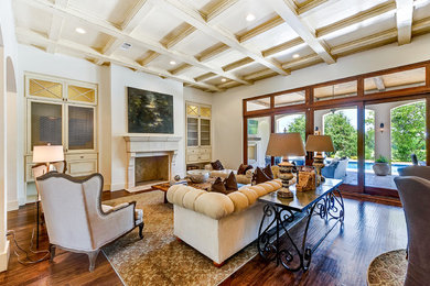 Living room - transitional living room idea in Dallas