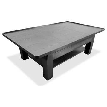 The Origins Coffee Gaming Table, Graystone Finish, With StandardandExpansion Top