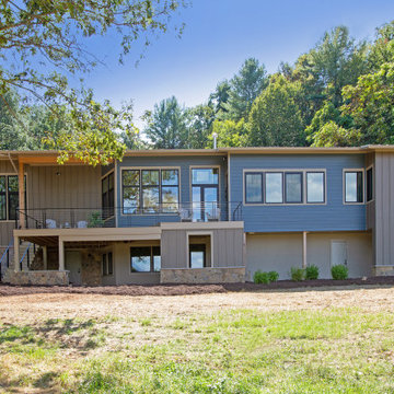 Mountain Retreat Main Facade with looking towards Shenandoah National Park
