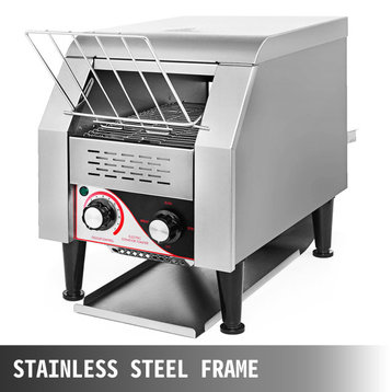 VEVOR Conveyor Toaster Stainless Steel With Double Heating Tubes, 150pcs/Hour