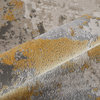Weave & Wander Vanhorn Contemporary Watercolor Rug, Gold/Birch, 10'x13'2"